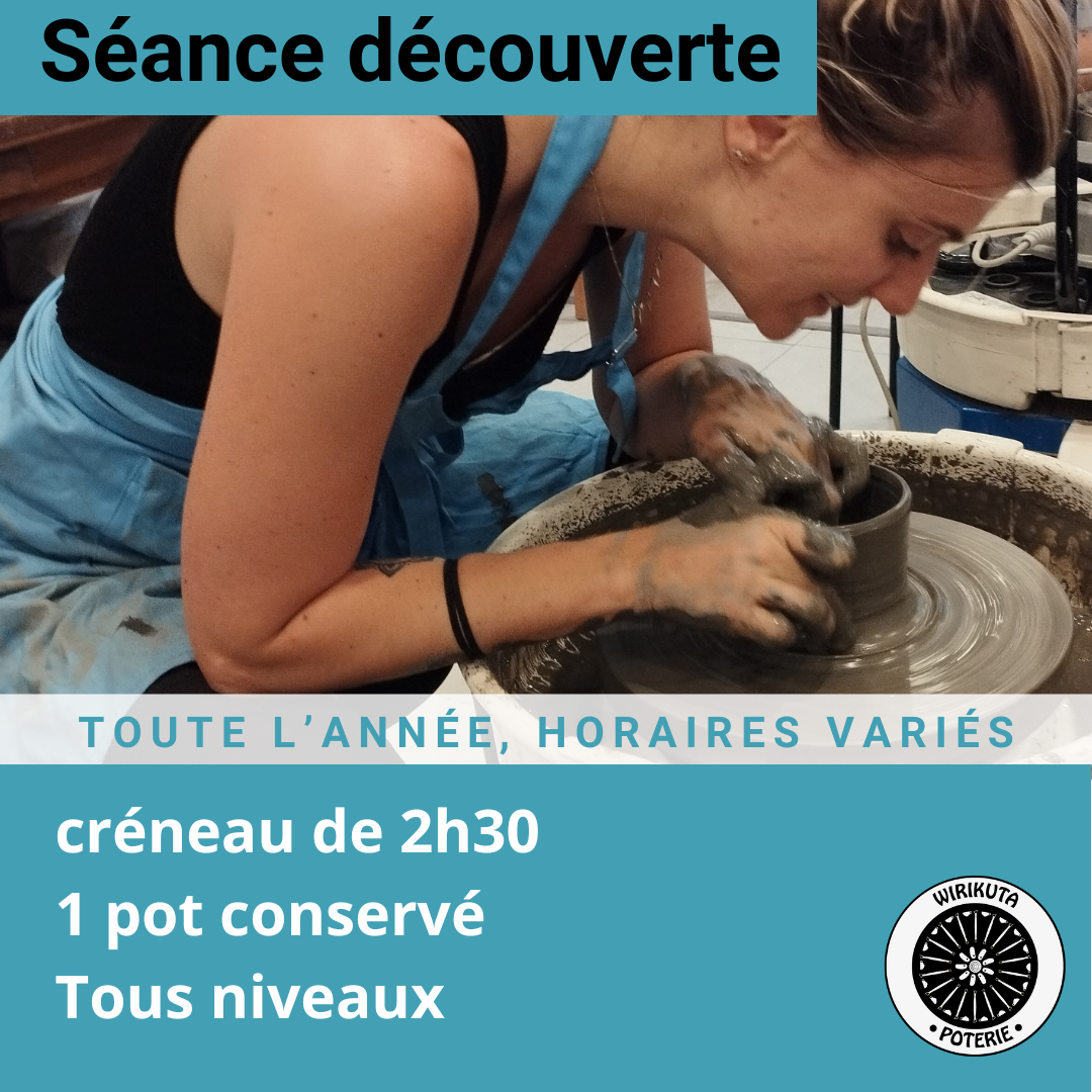 Cours de tournage Grenoble : 2h30 de découverte poterie au tour (15 ans et  +) - Wirikuta Poterie Grenoble