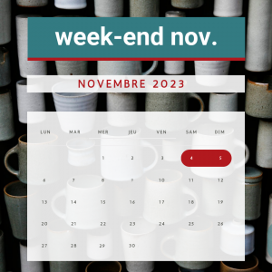 Weekend Tournage céramique à Grenoble Novembre 2023